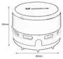 Aspirador de pó de mesa útil coletor de poeira portátil para teclado de computador