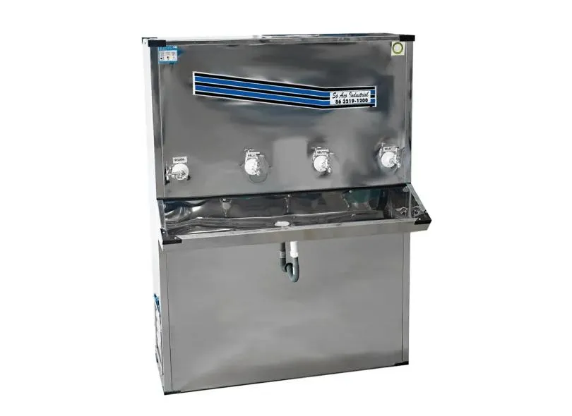 Bebedouro Industrial de Coluna Só Aço 180L/H Inox Bi04ti - 