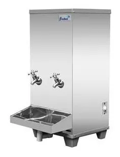 Bebedouro Industrial 25L Frisbel Inox Bancada 2 Torneiras Geladas B25