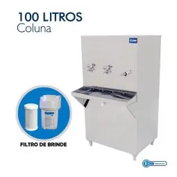 Bebedouro Industrial Knox 100 Litros Coluna + Filtro