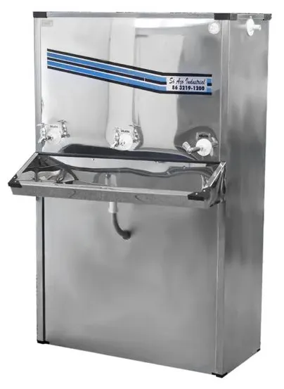 Bebedouro Industrial de Coluna Só Aço 150L/H Inox Bi03ti - 