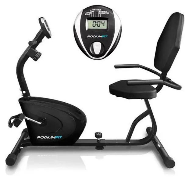 Bicicleta Ergométrica Horizontal PodiumFit H90 - Magnética - 8cargas