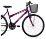 Bicicleta Free Action Donna viol 18 Marchas Aro 26 Freio V-Brake