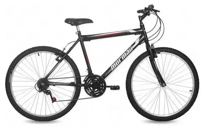 Bicicleta Mountain Bike Mormaii Storm 18 Marchas Aro 26 Freio V-Brake