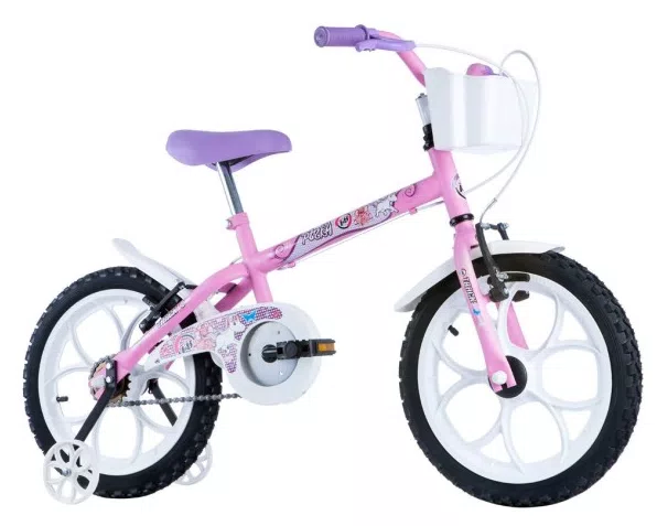 Bicicleta Track & Bikes Pinky Aro 16 Freio V-Brake