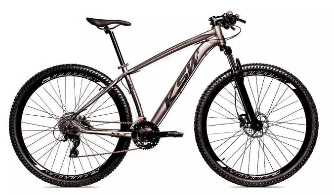 Bicicleta KSW Shimano LTX 24 Marchas Aro 29 Suspensão Dianteira Freio a Disco Hidráulico