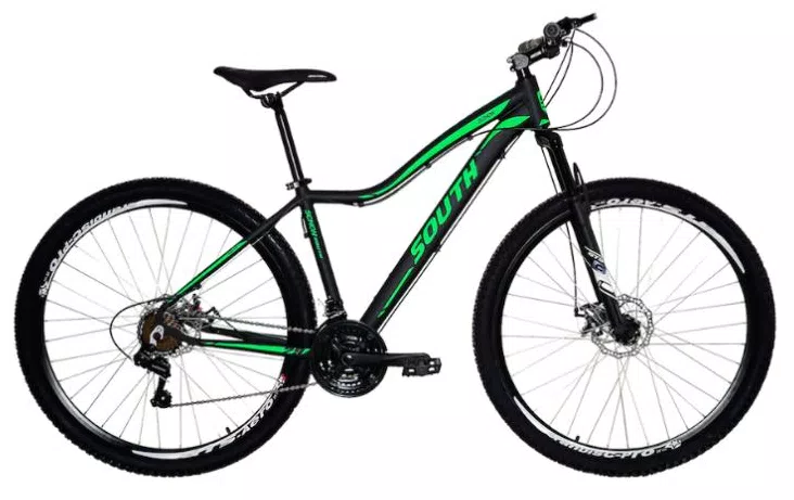 Bicicleta Mountain Bike South Bike Mountain SCHON 4899 21 Marchas Aro 29 Suspensão Dianteira Freio a Disco Mecânico