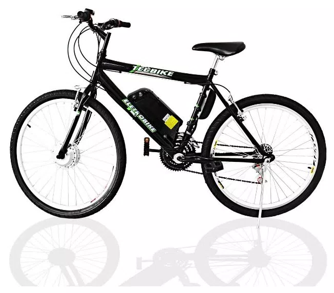 Bicicleta Elétrica TecBike Tec City 350w 18 Marchas Aro 26 Suspensão Dianteira Freio V-Brake