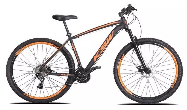 Bicicleta Mountain Bike KSW XLT Alivio 27 Marchas Aro 29 Suspensão Dianteira Freio a Disco Hidráulico