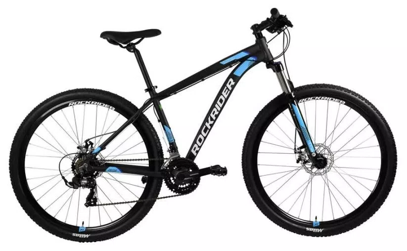 Bicicleta Mountain Bike Btwin Rockrider RR ST 120 21 Marchas Aro 29 Suspensão Dianteira Freio a Disco Mecânico