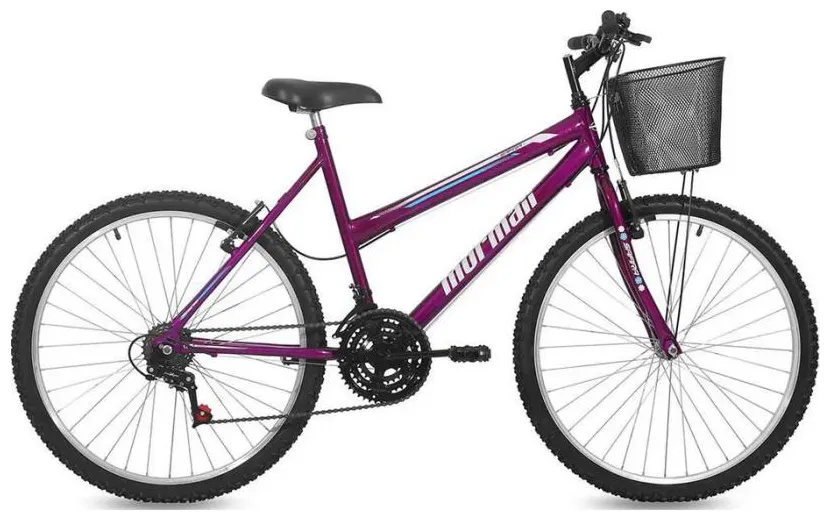 Bicicleta Mormaii Safira 18 Marchas Aro 26 Freio V-Brake