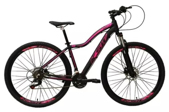 Bicicleta KSW Lazer Mwza 27 Marchas Aro 29 Suspensão Dianteira Freio a Disco Hidráulico