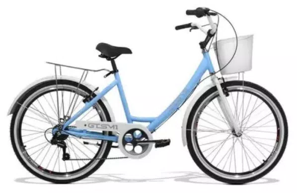 Bicicleta GTSM1 Urban Retrô 7 Marchas Aro 26 Freio V-Brake