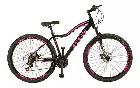 Bicicleta KLS Mountain Bike 21 Marchas Aro 29 Suspensão Dianteira Freio a Disco Mecânico