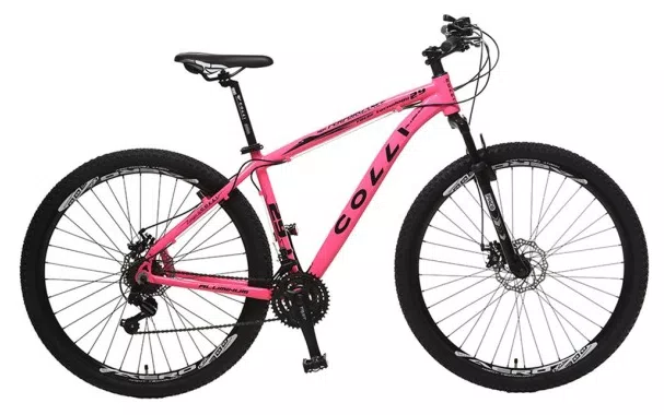 Bicicleta Mountain Bike Colli Bikes Mountain Aluminum 21 Marchas Aro 29 Suspensão Dianteira Freio a Disco Mecânico