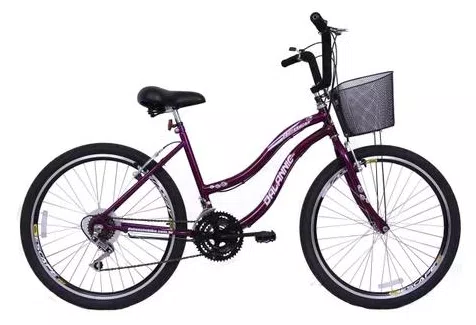 Bicicleta Dalannio Bike Beach 18 Marchas Aro 26 Freio V-Brake