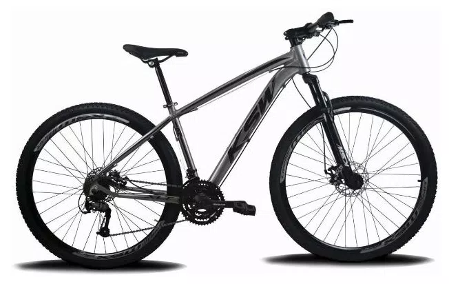 Bicicleta Mountain Bike KSW XLT 24 Marchas Aro 29 Suspensão Dianteira Freio a Disco Hidráulico