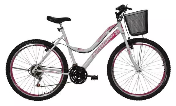 Bicicleta Athor Urban Musa 18 Marchas Aro 26 Freio V-Brake