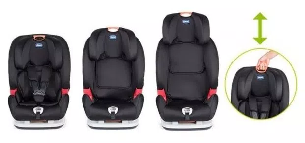 Cadeirinha para Carro Chicco Youniverse Isofix Jet Black 9 a 36 Kg