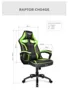 Cadeira Gamer Reclinável Raptor CH04GE ELG