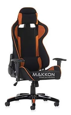 Cadeira Gamer  Com Laranja Mk-2040 - Makkon