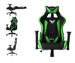 Cadeira Gamer Eaglex Pro Reclinável Giratória Verde