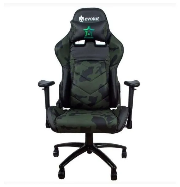 Cadeira Gamer Evolut Eg950 Marine Camuflado Exercito