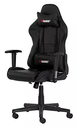 Cadeira Gamer II Reclinável 180º Giratória  Altura Ajustável Função Relax Rodas Anti Risco