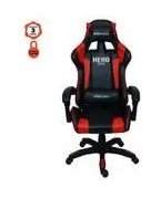 Cadeira Gamer  Max Hero Giratoria Com Ajuste De Altura E Braço Fixo