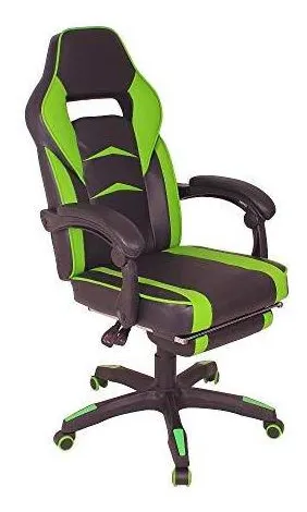 Cadeira Gamer MAG3 Reclinável com Apoio Retrátil para os Pés - /Verde