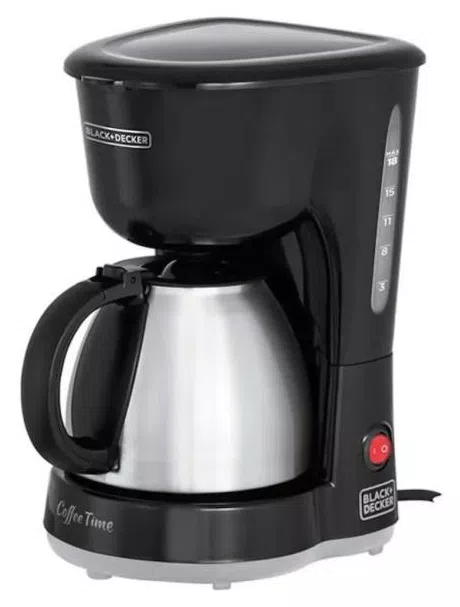 Cafeteira Black e Decker 18 Cafés Jarra Inox  - CM15