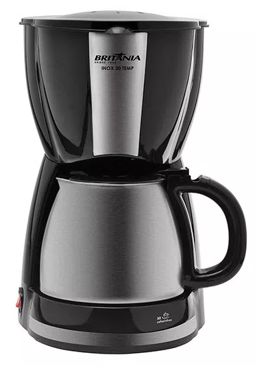 Cafeteira Elétrica 30 Xícaras Britânia CP30 Inox Temp