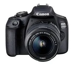 Câmera Fotográfica EOS 2000D e Lente 18-55mm Canon