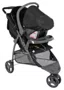 Carrinho 3 Rodas Travel System Cross Trail  Com Bebê Conforto - Galzerano