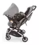 Carrinho de Bebê Travel System Skill Trio Grey Denim Safety