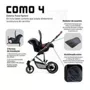 Carrinho de Bebê Travel System ABC Design Como 4 Asphalt Com Moisés e Bolsa (Linha Diamond)