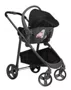 Carrinho de Bebê Moisés Olympus Black com Bebê Conforto + Base - Galzerano