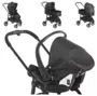 Carrinho de Bebê Travel System com Bebê Conforto Galzerano Olympus New Black