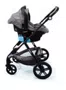 Carrinho de Bebê Cosco Travel System Duo Poppy –  Mescla