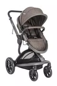 Carrinho de Bebê Quantum Lenox Kiddo Melange Marrom 0 a 15kg - 5226MM