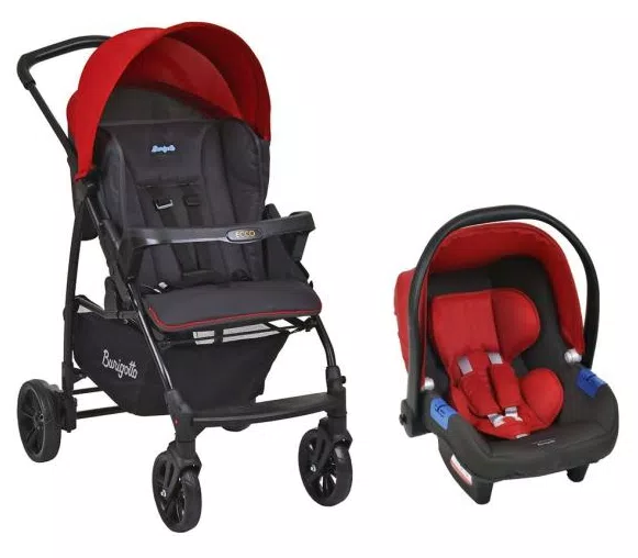 Carrinho de Bebê Travel System Burigotto Ecco  e  IXCJ4020PR13