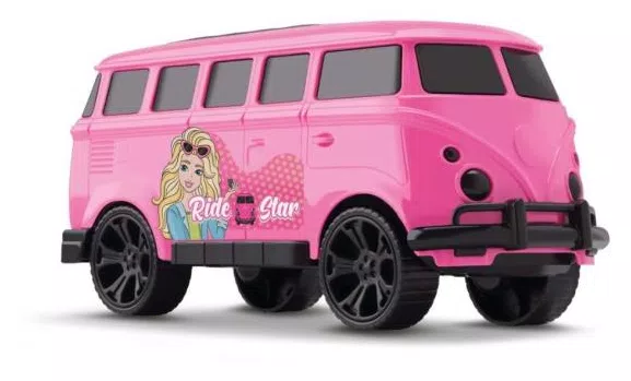 Brinquedo Kombi  Carrinho Perua Ride Star Pink Meninas