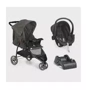 Carrinho 3 Rodas Travel System Cross Trail  Com Bebê Conforto E Base - Galzerano