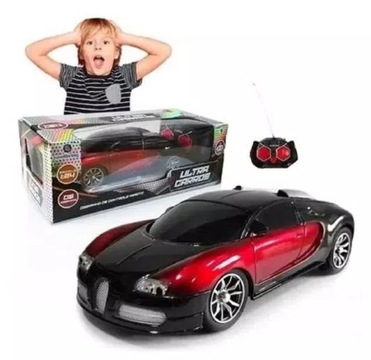 Carrinho de Controle Remoto Bugatti Veyron Escala 1:24!