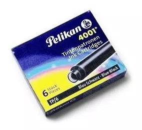 Cartucho Para Caneta Tinteiro Blue Black Pelikan 4001 Tp/6