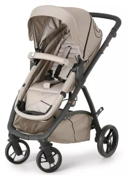 Carrinho De Bebê Maly Beige Black (Até 15 Kg) - Dzieco