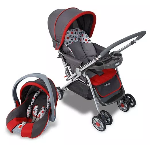 Carrinho de Bebê Travel System com Bebê Conforto Cosco Reverse