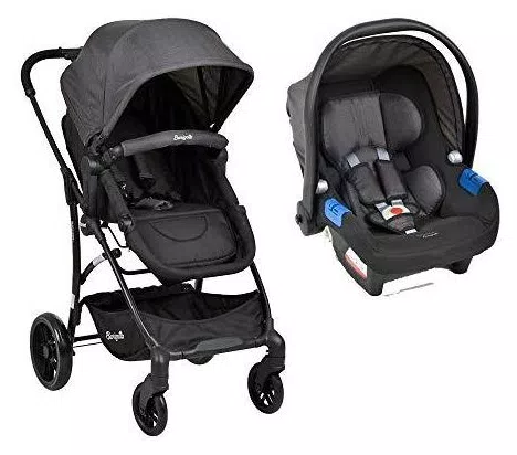 Carrinho Bebe Travel System Burigotto Convert Touring Evolution X Dark Grey