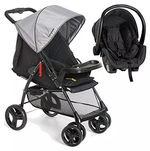 Carrinho de Bebe Galzerano San Remo Bebe Conforto  Grey