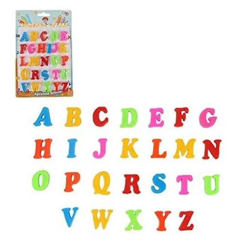 Alfabeto/Letras pequenas com 26 PCS na cartela